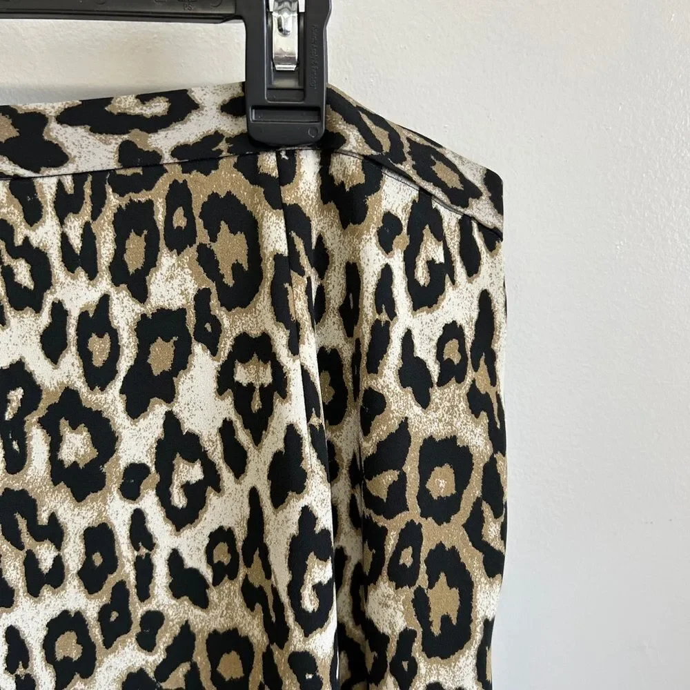 Banana Republic Animal Print Hi-lo Skirt